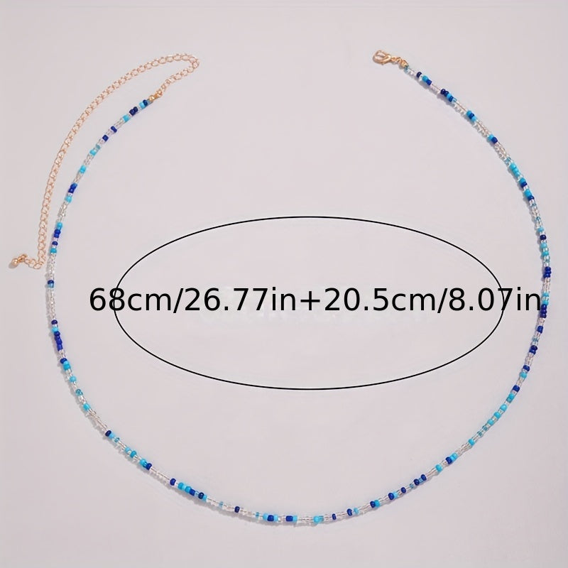 Boho Beads Waist Chain Metal Belt for Women