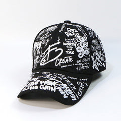 Men's Graffiti Baseball Cap for Outdoor Activities