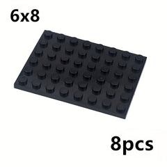 8pcs Building Blocks Thin Figures Bricks 6x8 Dots Educational