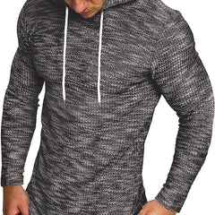 Men's Knitted Hoodie Casual Streetwear Pullover Hooded Sweatshirt