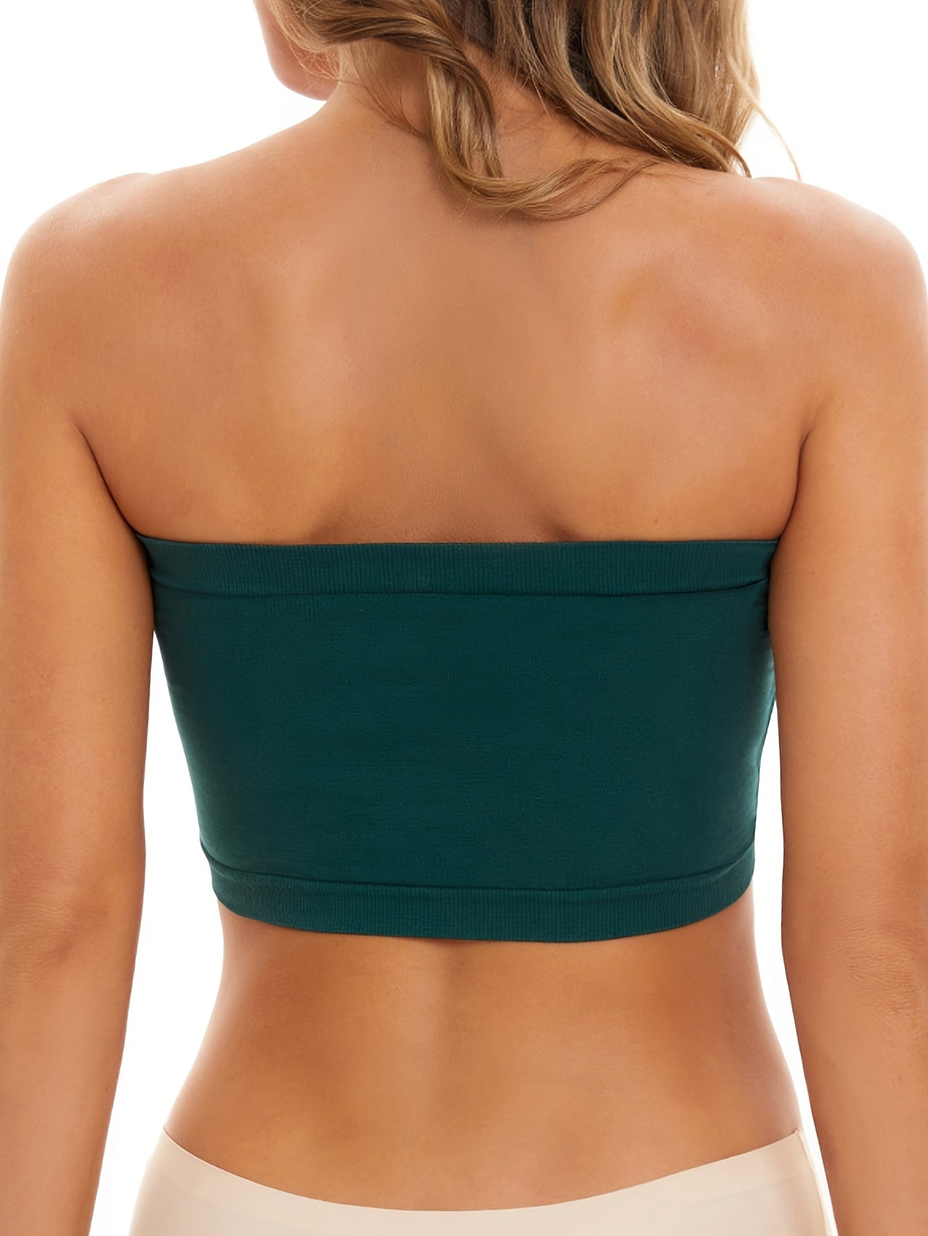 4pcs Strapless Bandeau Bras Soft Stretch Everyday Women's Lingerie