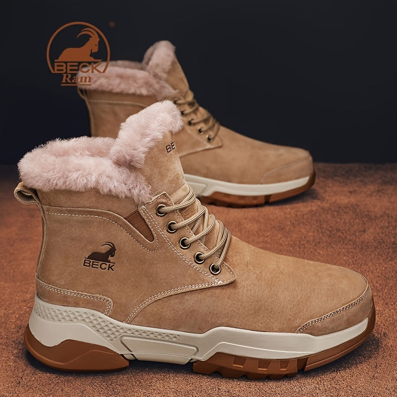Men's Thermal Snow Boots Windproof Hiking Shoes
