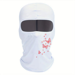 Butterfly Print Summer Riding Mask Balaclava Hat