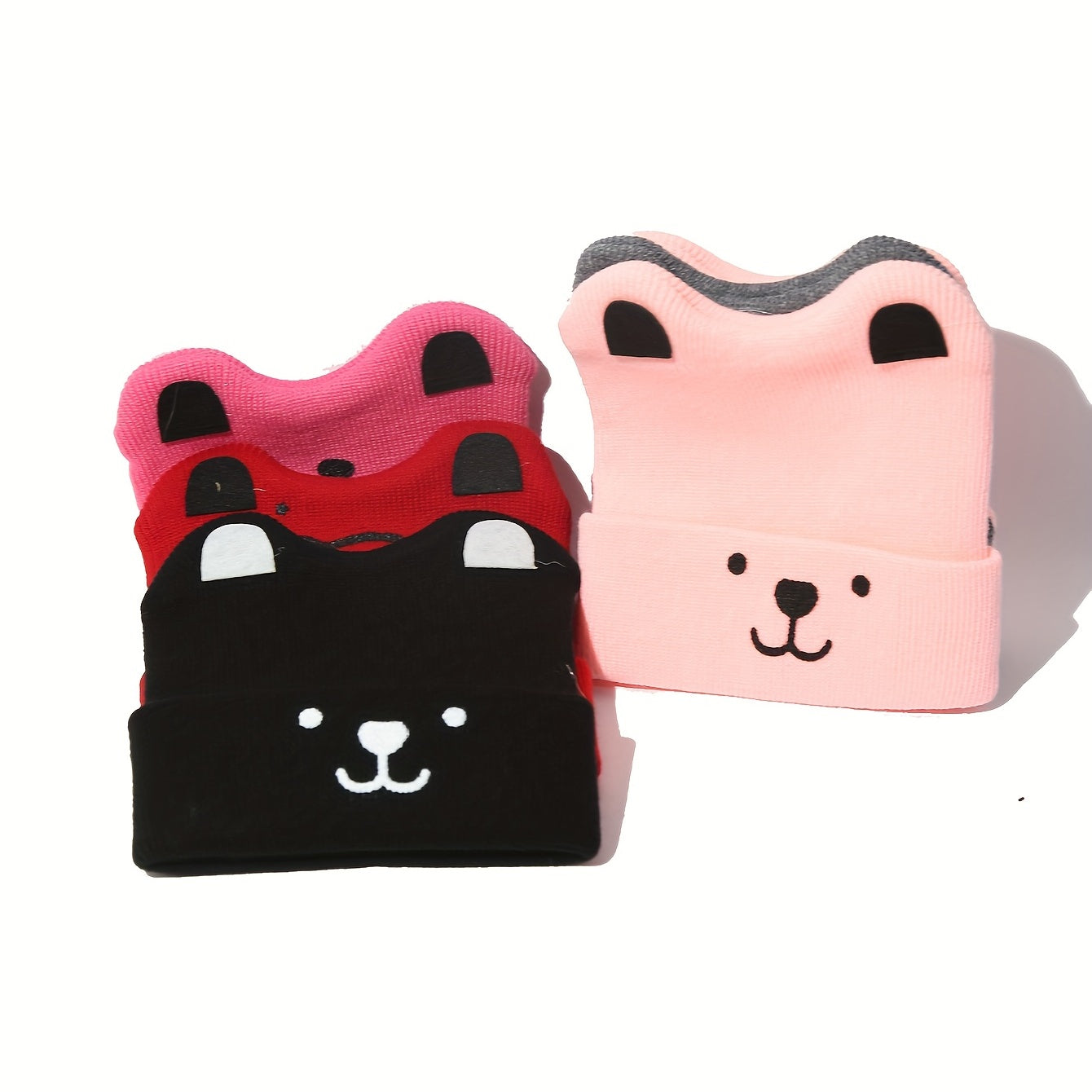 Baby Warm Cat Ears Woolen Knitted Hat for Autumn and Winter