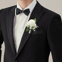 Classic Rose Corsage for Groom, Weddings, Formal Events
