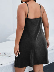 Solid Round Neck Cami Sleep Dress