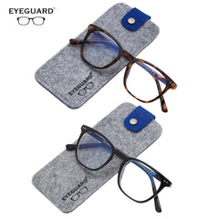 EYEGUARD 2 Pack Square Light Glasses