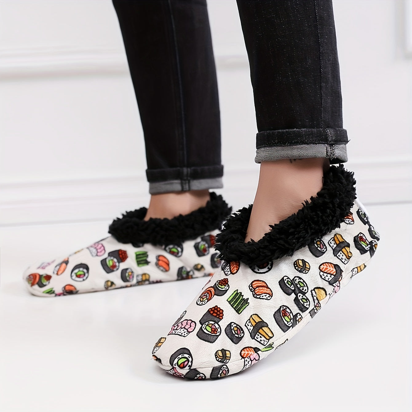 Cozy Sushi Pattern House Slippers for Men