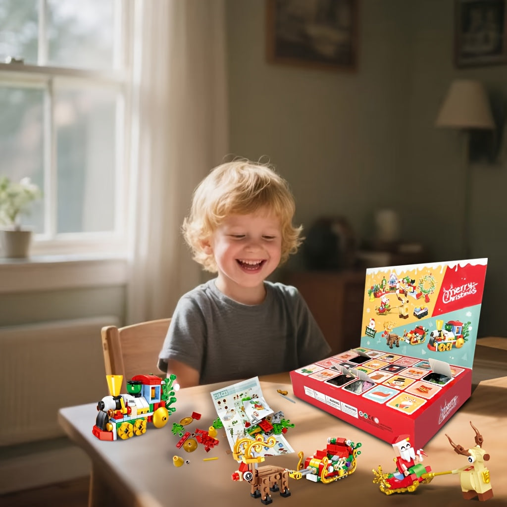 24-in-1 Christmas Advent Calendar Building Set Kids' DIY Toy Kit