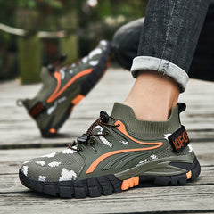 Women's Camo Pattern Hiking Shoes Lace Up Trekking Shoes