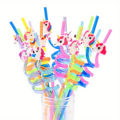 8 Magical Mermaid Drinking Straws for Kids' Parties