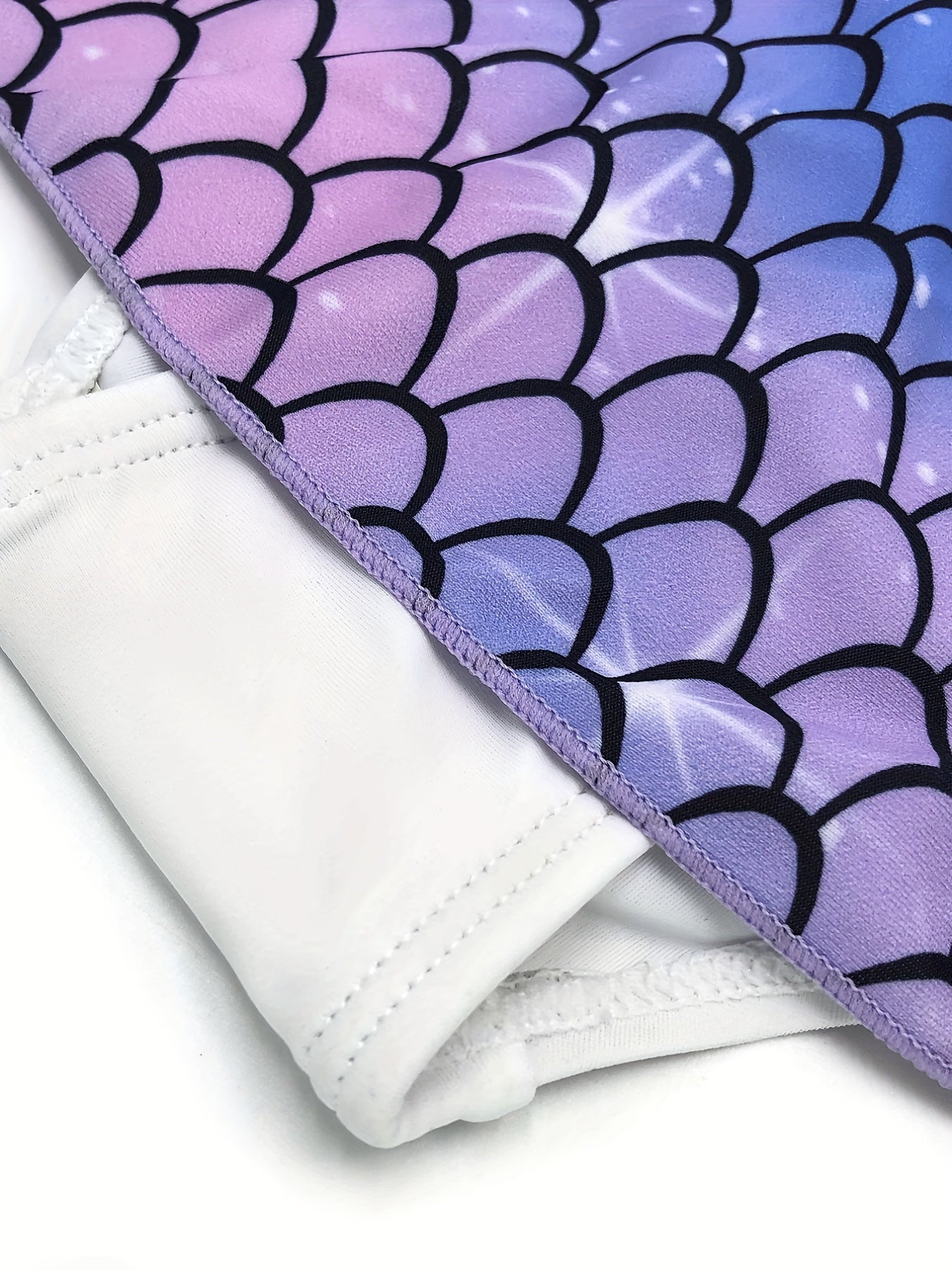 Toddler Girls Fish Scales One Piece Swimsuit