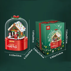 Santa Music Box Building Blocks No Batteries Xmas Birthday