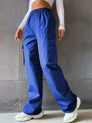 Cargo Pants Wide Leg Stirred Waist Spring Summer Women's Clothing