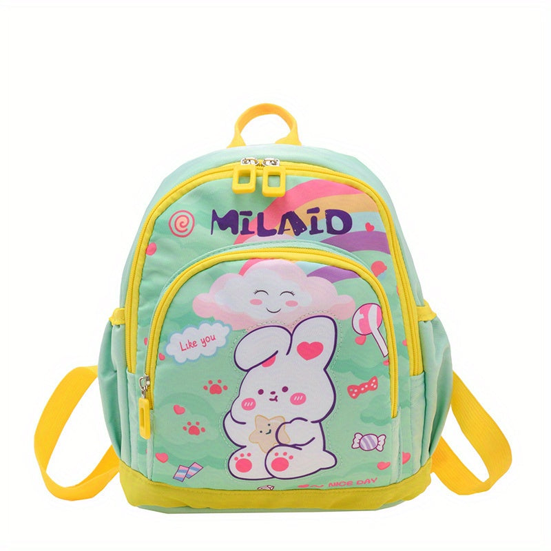 Kindergarten School Bag for 3-5yr Boys and Girls, Lightweight Cartoon Rabbit Bag