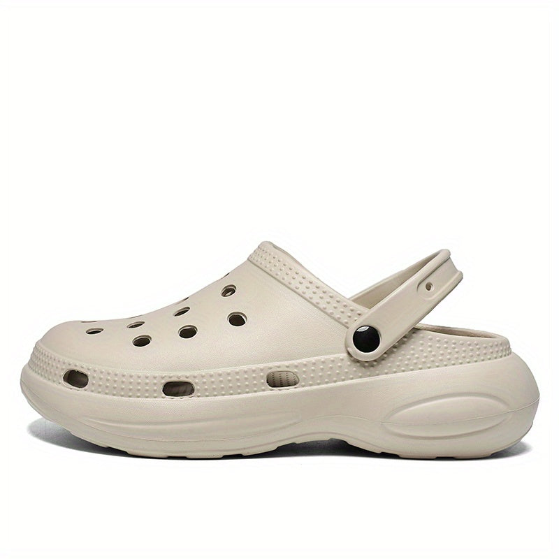 Men's Closed Toe Platform Clogs Outdoor Wear resistant Anti skid Beach Clogs