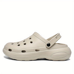 Men's Closed Toe Platform Clogs Outdoor Wear resistant Anti skid Beach Clogs