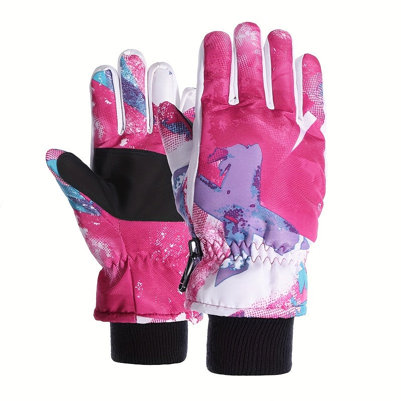 Winter Skiing Gloves Windproof Waterproof Wear-resistant Warm At 30 C