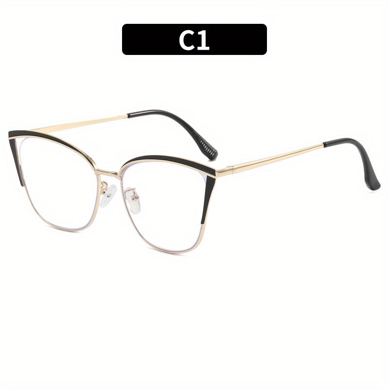 Cat Eye Clear Lens Anti Eyestrain Glasses for Women
