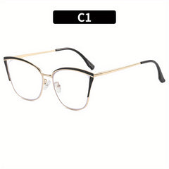 Cat Eye Clear Lens Anti Eyestrain Glasses for Women