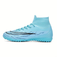 Men's High Top Turf Football Boots Anti-skid TF Soccer Cleats