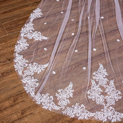 1 Tier Wedding Bridal Veil With Comb Cathedral Bride Shawl Tulle Cape Soft Mesh