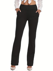 High Waist Flared Trousers Sports Fitness Yoga Running Trousers