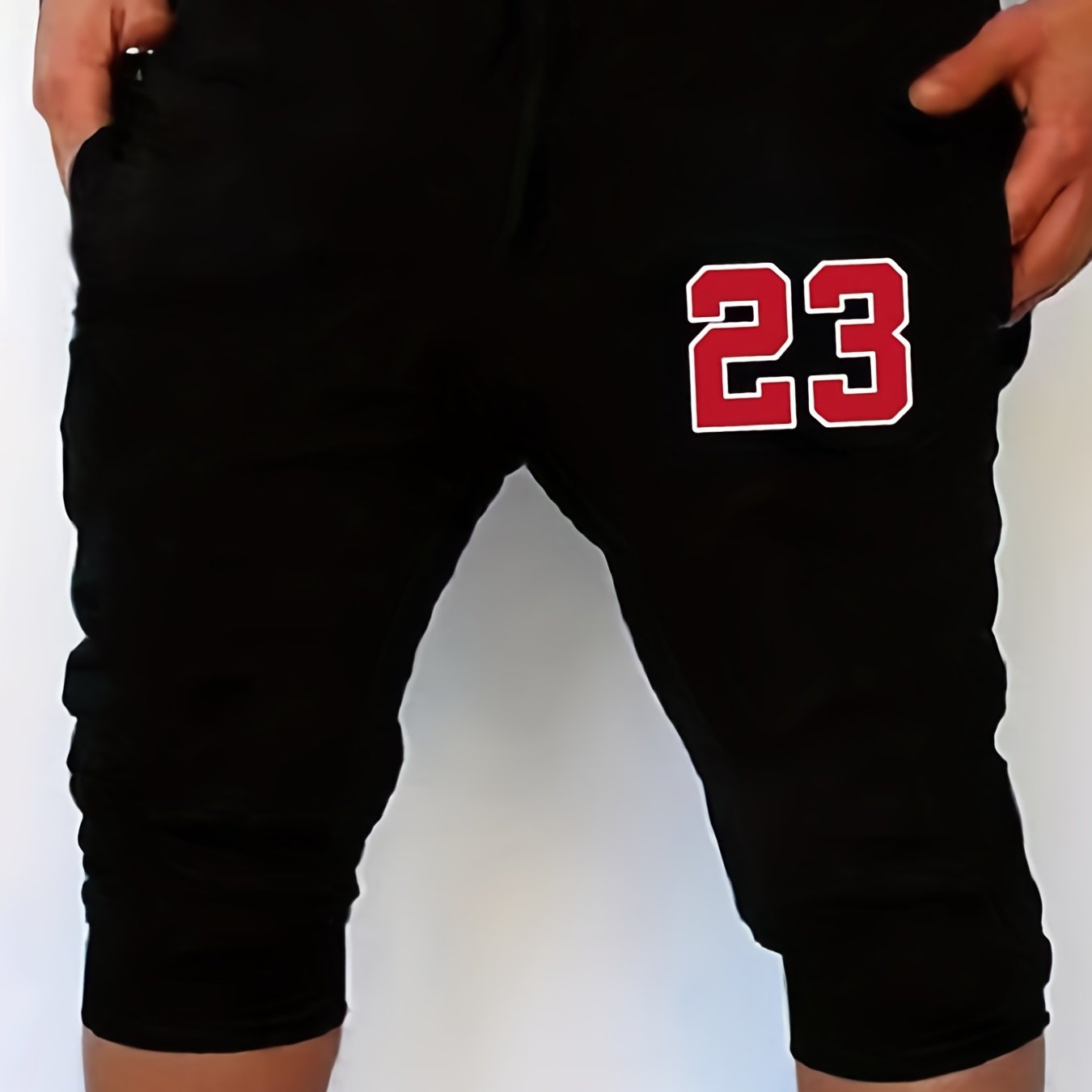 Men's Solid Comfy Shorts Elastic Waist Drawstring