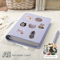 Purple Notebook w/ Removable Pages College Ruled