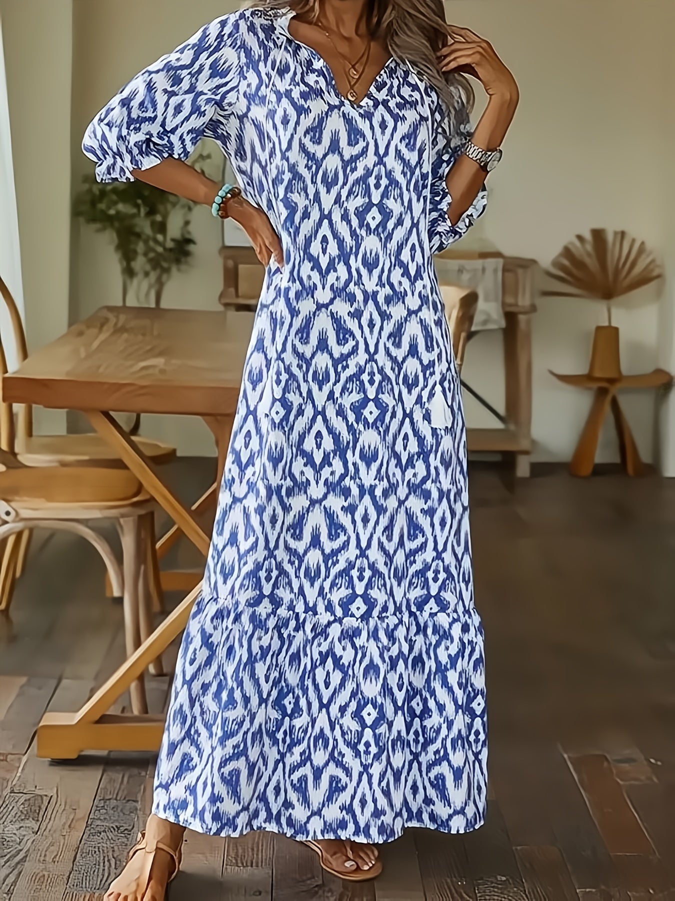 Casual Layered Maxi Dress for Women