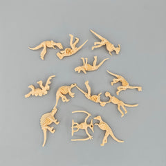 Mini Dinosaur Skeletons Set - 18pcs Realistic Figures