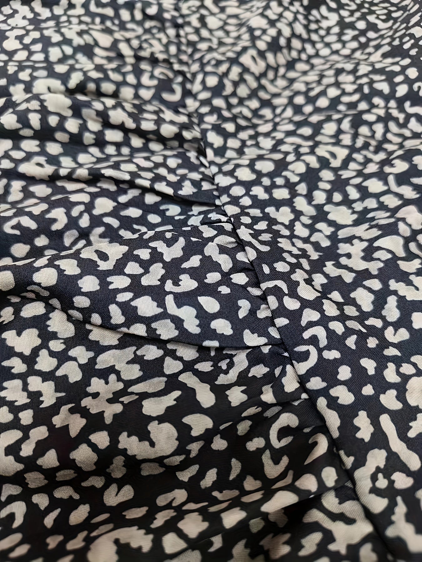 Plus Dot Print Lantern Sleeve V Neck Maxi Smock Dress With Belt