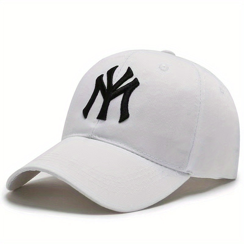 Embroidery Baseball Cap Solid Couple Sun Hat Casual Adjustable Dad Hats