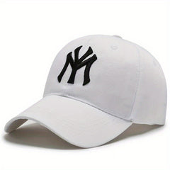 Embroidery Baseball Cap Solid Couple Sun Hat Casual Adjustable Dad Hats