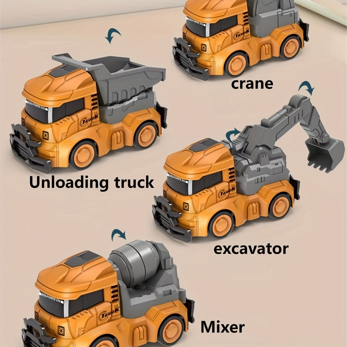 Inertia Simulation Toy Car 4-Piece Set