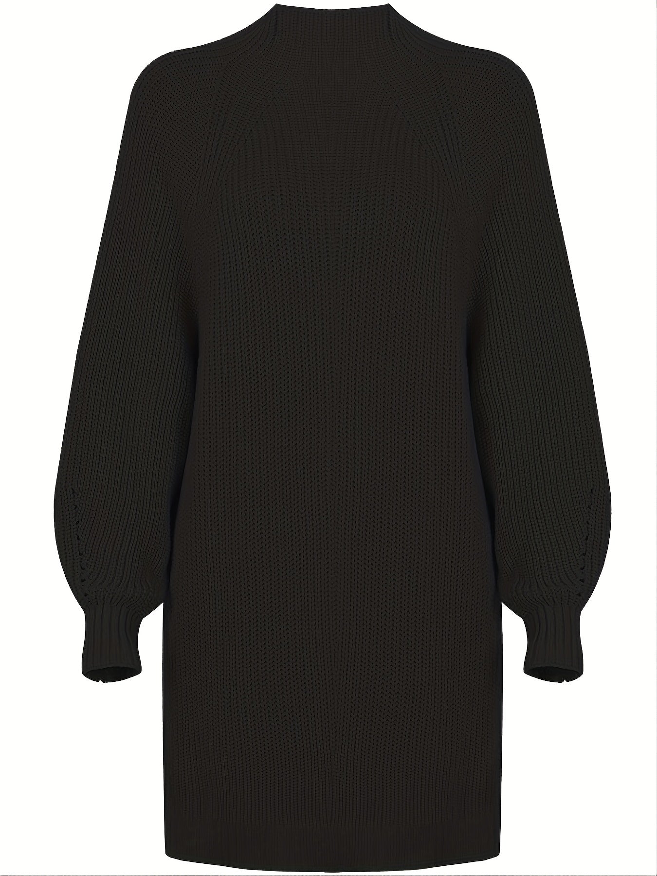 Turtleneck Knit Pullover Sweater for Women