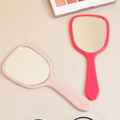 Handheld Makeup Mirror with Handle - Portable Beauty Mirror