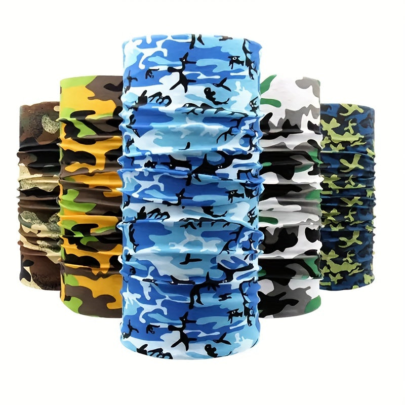 Camouflage Sunscreen Mask Neck Cover for Outdoor Activities
