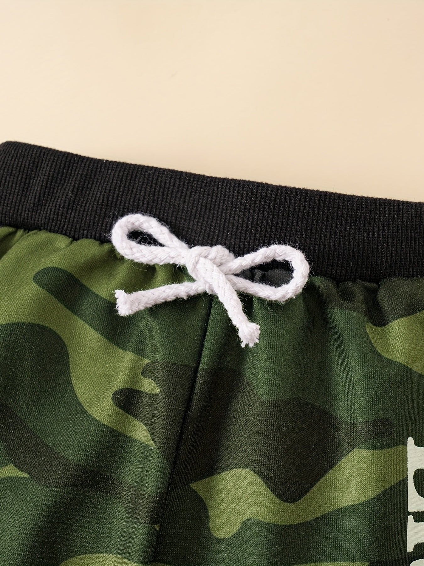 Baby Boy Camo Hooded Sweatshirt & Trousers Set