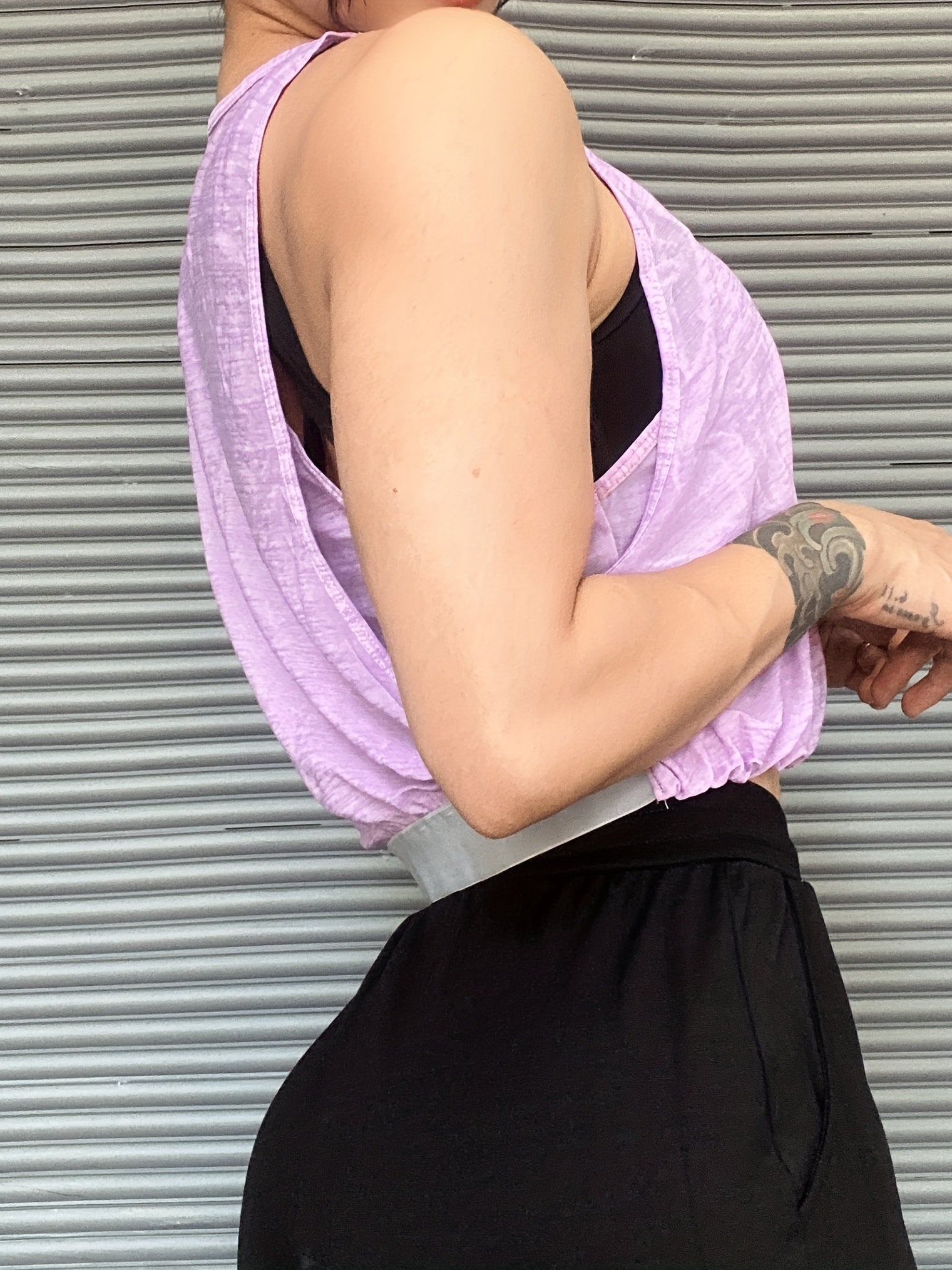 Sleeveless Yoga Cropped Top Double Layer Sports Tank