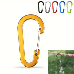 6pcs Metal Carabiner Aluminum Alloy Survival Buckle for Camping Hiking