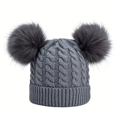Kids Winter Sports Knitted Hat Warm Beanie