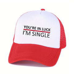 Men's Baseball Hat Hip Hop Summer Sunshade Mesh Cap Trucker Cap