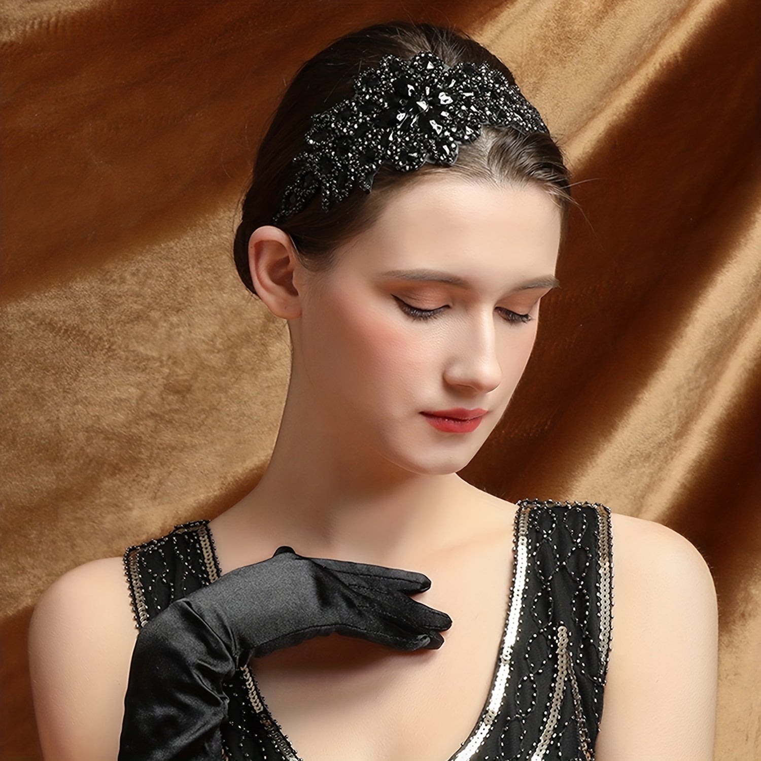 1920s Rhinestone Head Jewelry Hair Accessory Prom Party