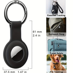 4 Pack Silicone AirTag Case Keychain Holder for GPS Item Finders