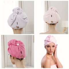 Quick Drying Hair Towel Wrap Soft Absorbent Hair Cap