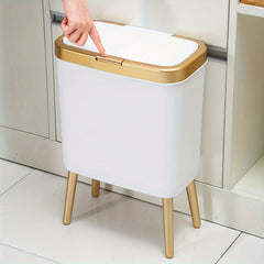 15L Press Trash Can Anti-Odor Large Capacity Bin