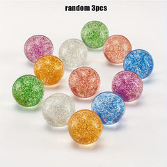 3pcs Glitter Bouncy Balls for Party Favors 42mm Rubber Bounce Balls