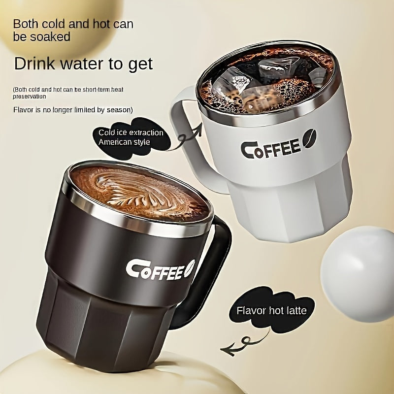 Insulated Reusable Travel Coffee Mug with Lid