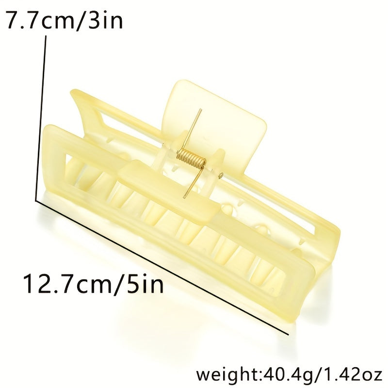 Large Jelly Hair Claw Non-Slip Ponytail Holder Women Girls Hair Accessories